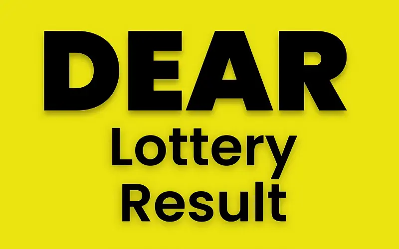 dear lottery result